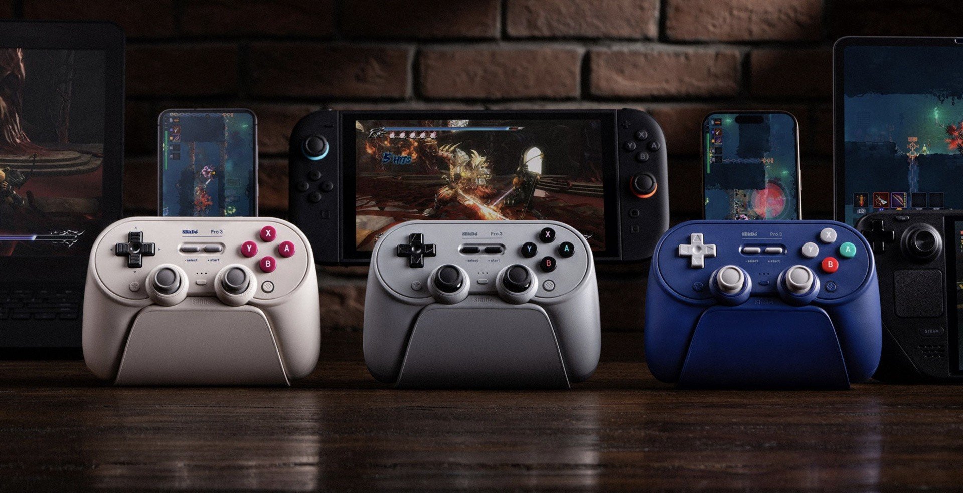 Featured image for 8BitDo Pro 3 Introduces Swappable Buttons and Charging Dock in Limited Edition