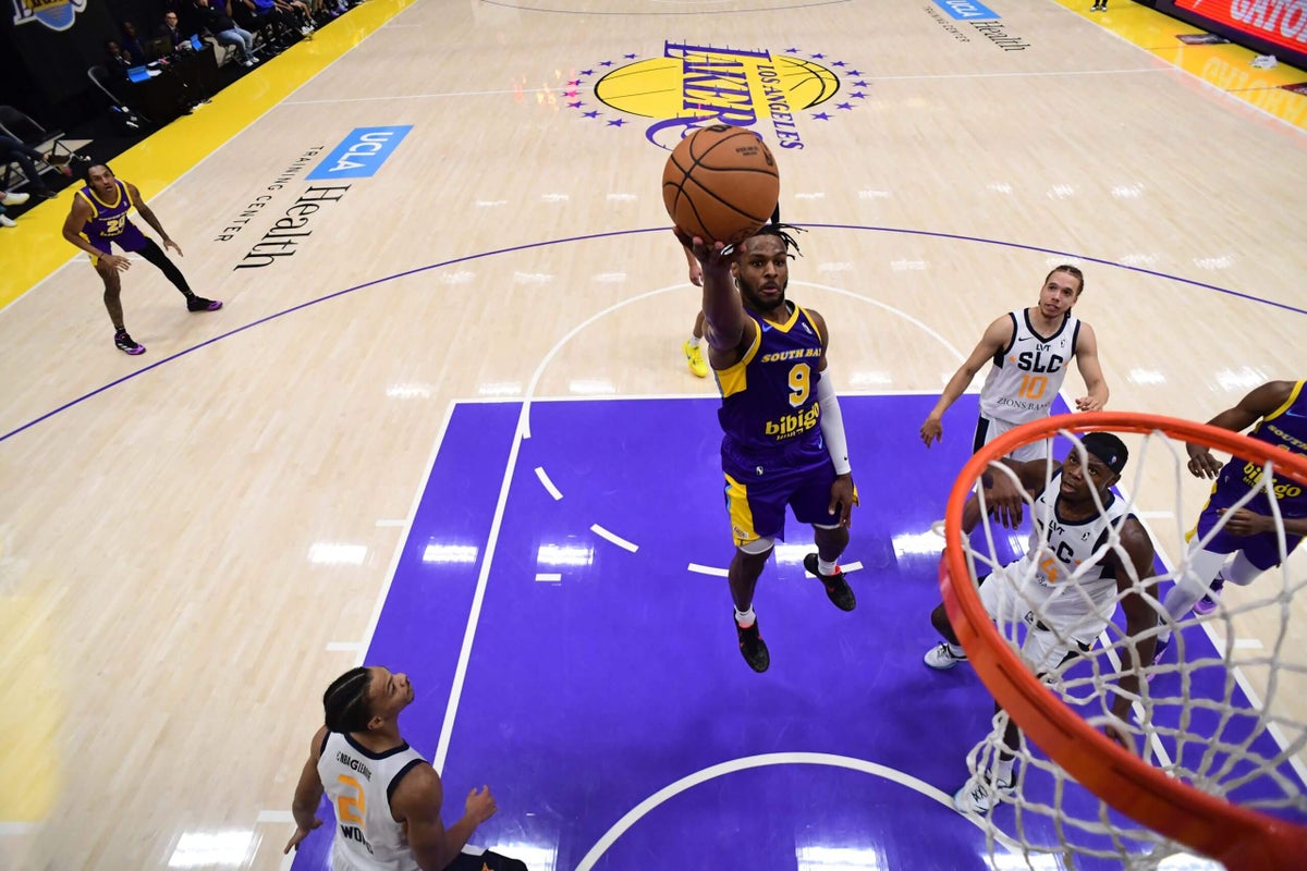 Featured image for Bronny James Shines in G League Debut with South Bay Lakers