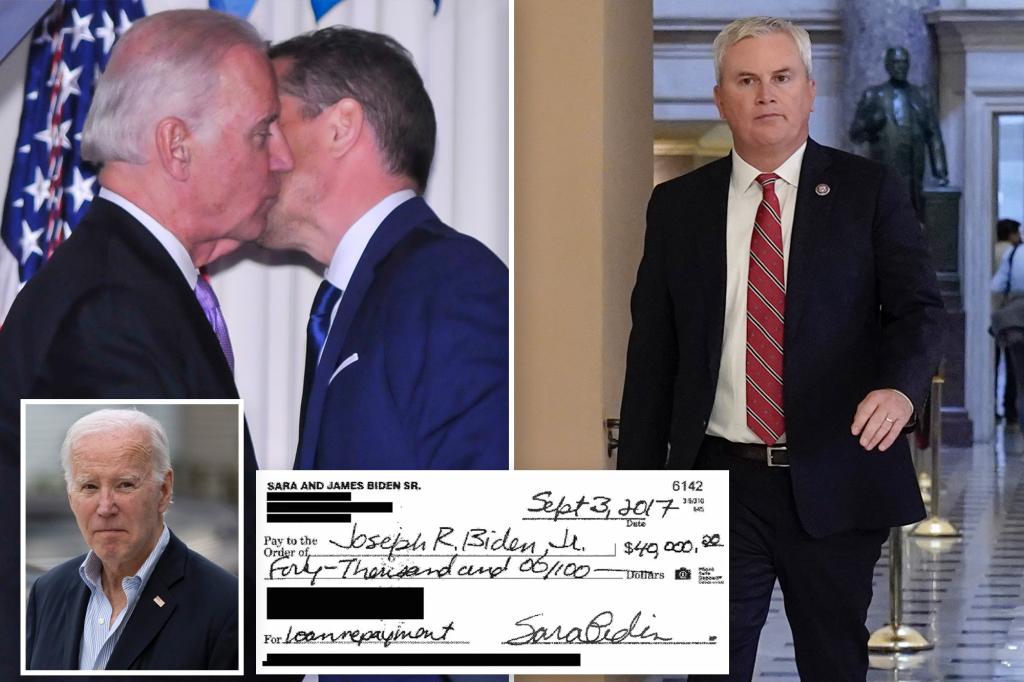 "Comer Calls for Biden Impeachment, Promises Revelations on Family Loans in Upcoming Week"