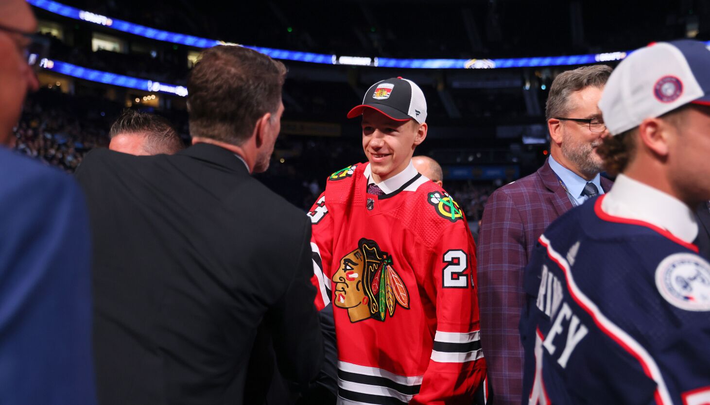 "Blackhawks' Draft Class Shines with Bedard and Gajan Leading the Way"