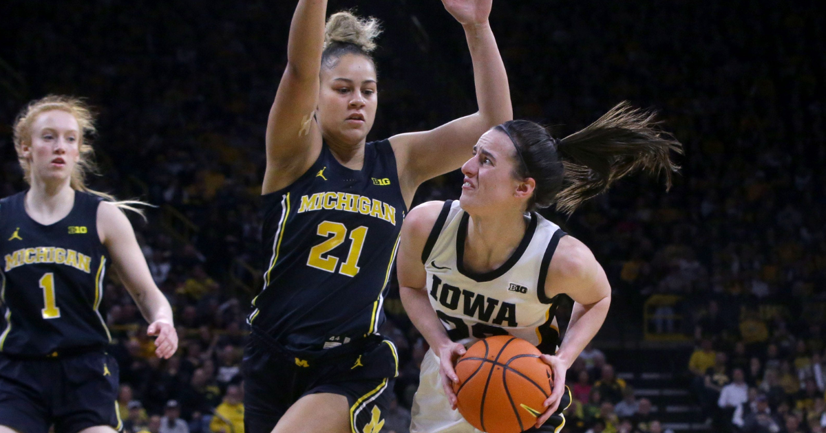 Featured image for "Caitlin Clark Leads Iowa to Big Ten Women's Basketball Tournament Final"