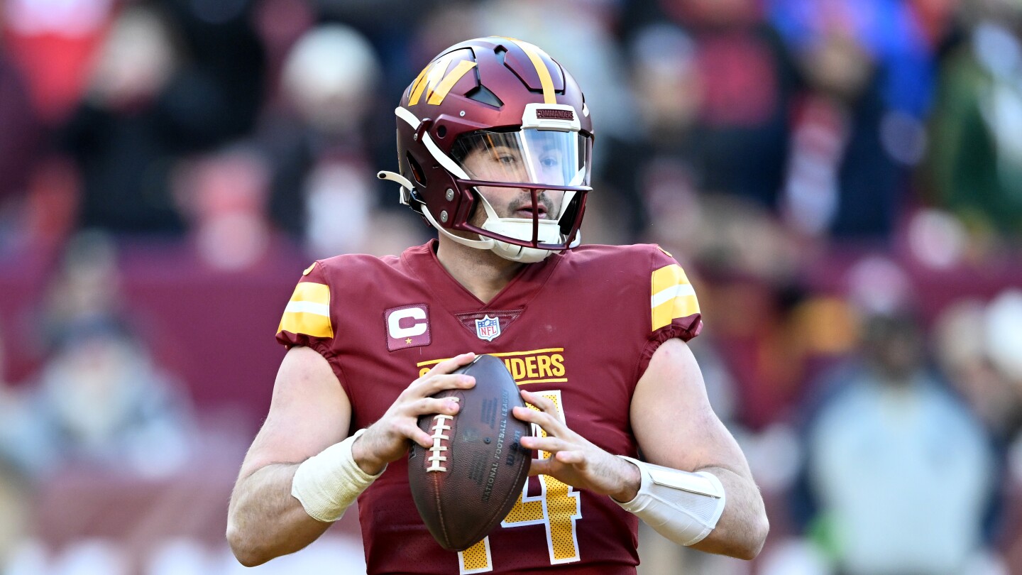 Featured image for "Commanders Turn to Rookie Sam Howell at QB Amid Brissett's Injury and Week 17 Uncertainty"