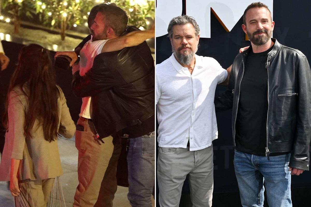 Featured image for Ben Affleck Joins Matt Damon and Wife for Beverly Hills Dinner