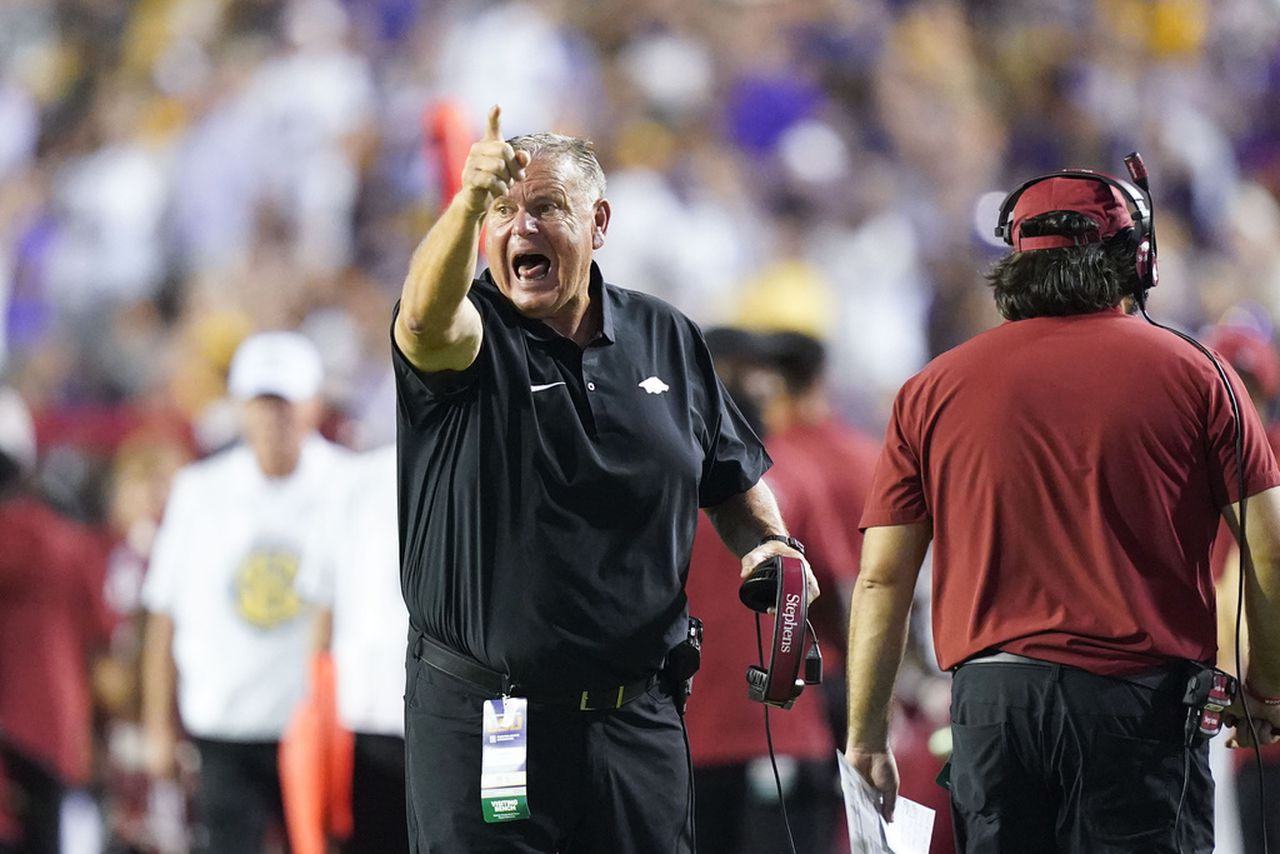 Featured image for "Sam Pittman Analyzes Alabama's Dominant Defense and the Return of OC Dan Enos"