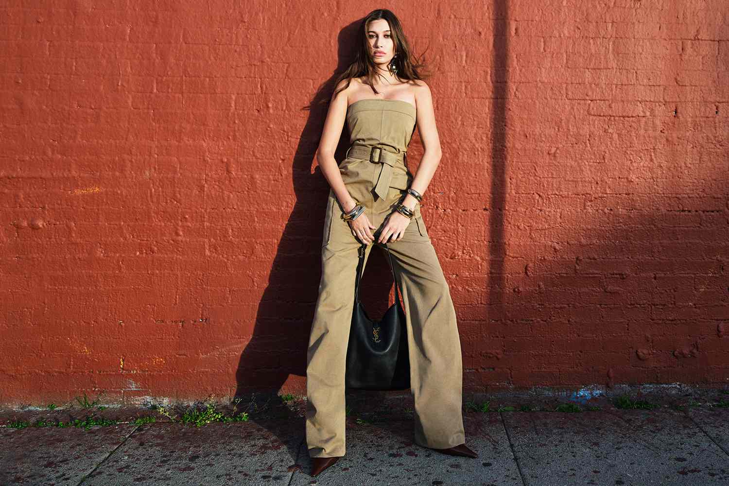Hailey Bieber Stuns in YSL Campaign While 4 Months Pregnant
