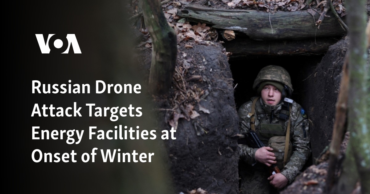 "Covert Russian Drone Attack Strikes Winter Energy Facilities"