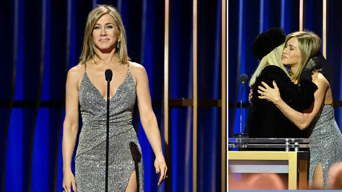 Featured image for "Jennifer Aniston and Barbra Streisand's Midnight New Year's Kiss and SAG Awards Triumph"