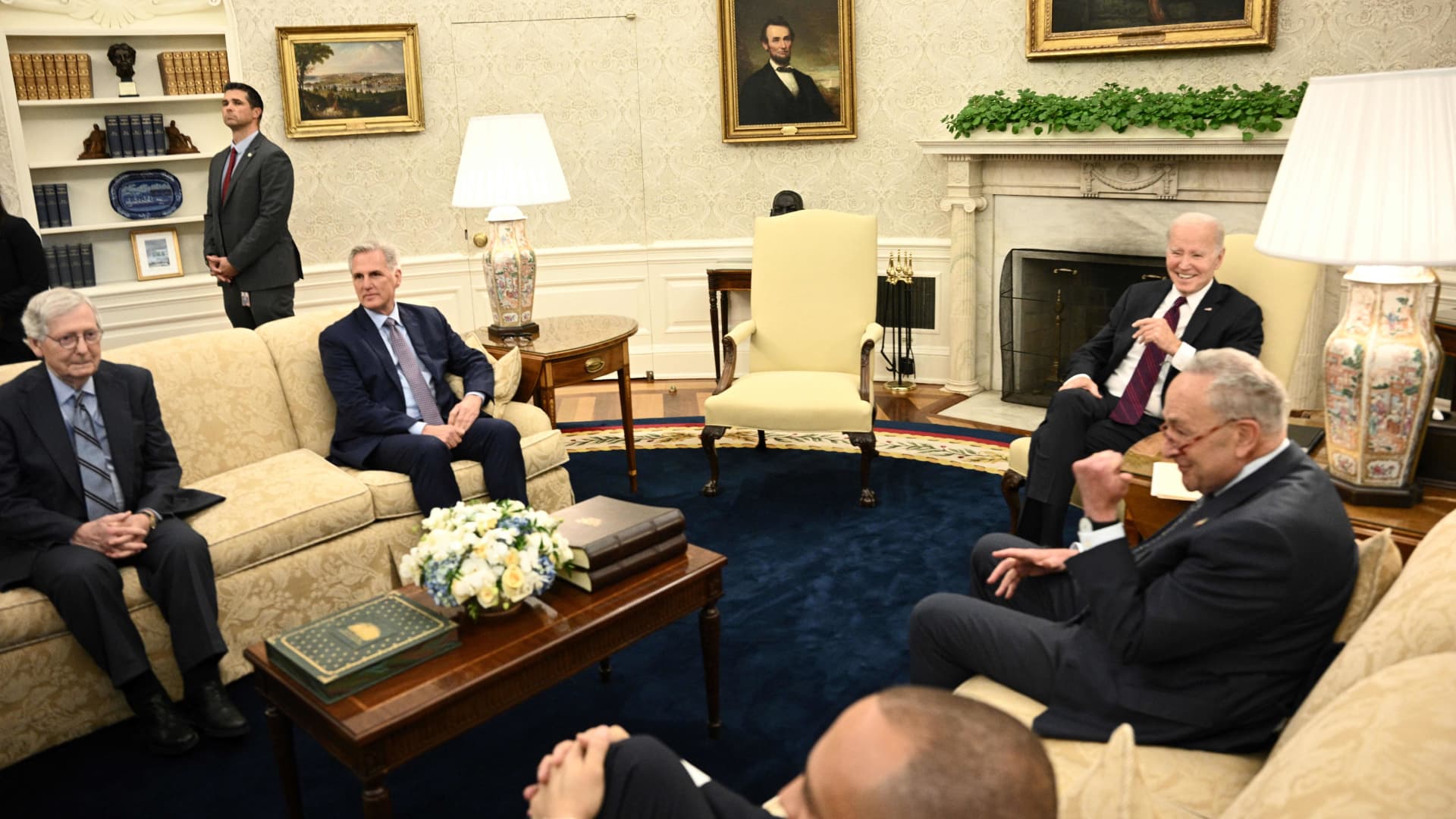 Debt ceiling negotiations delayed as political tensions rise.