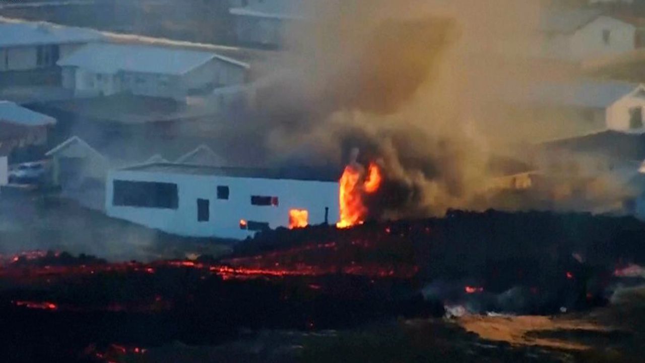 Iceland's Grindavík Engulfed: Volcano Erupts Twice, Lava Destroys Homes