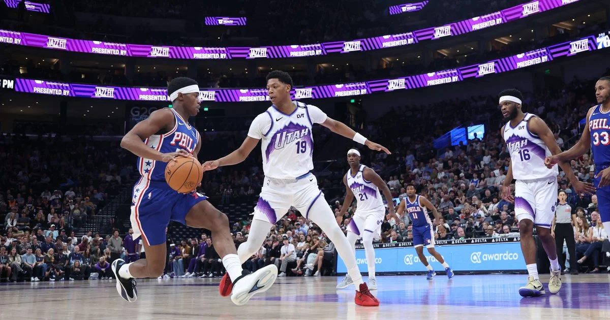 Sixers edge Jazz to cap road trip as Barlow injures ankle