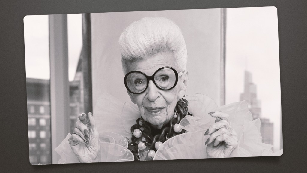 Featured image for "Fashion Icon and Design Legend Iris Apfel Passes Away at 102"
