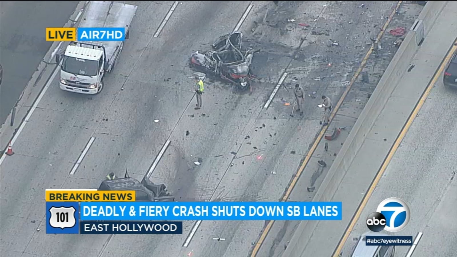 Featured image for Fatal Wrong-Way Crash on 101 Freeway in East Hollywood.