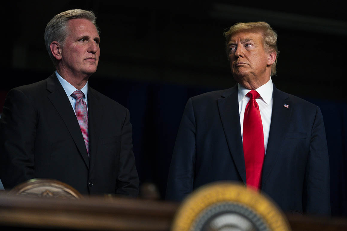 "McCarthy's Mixed Messages on Trump's Candidacy Spark Controversy"