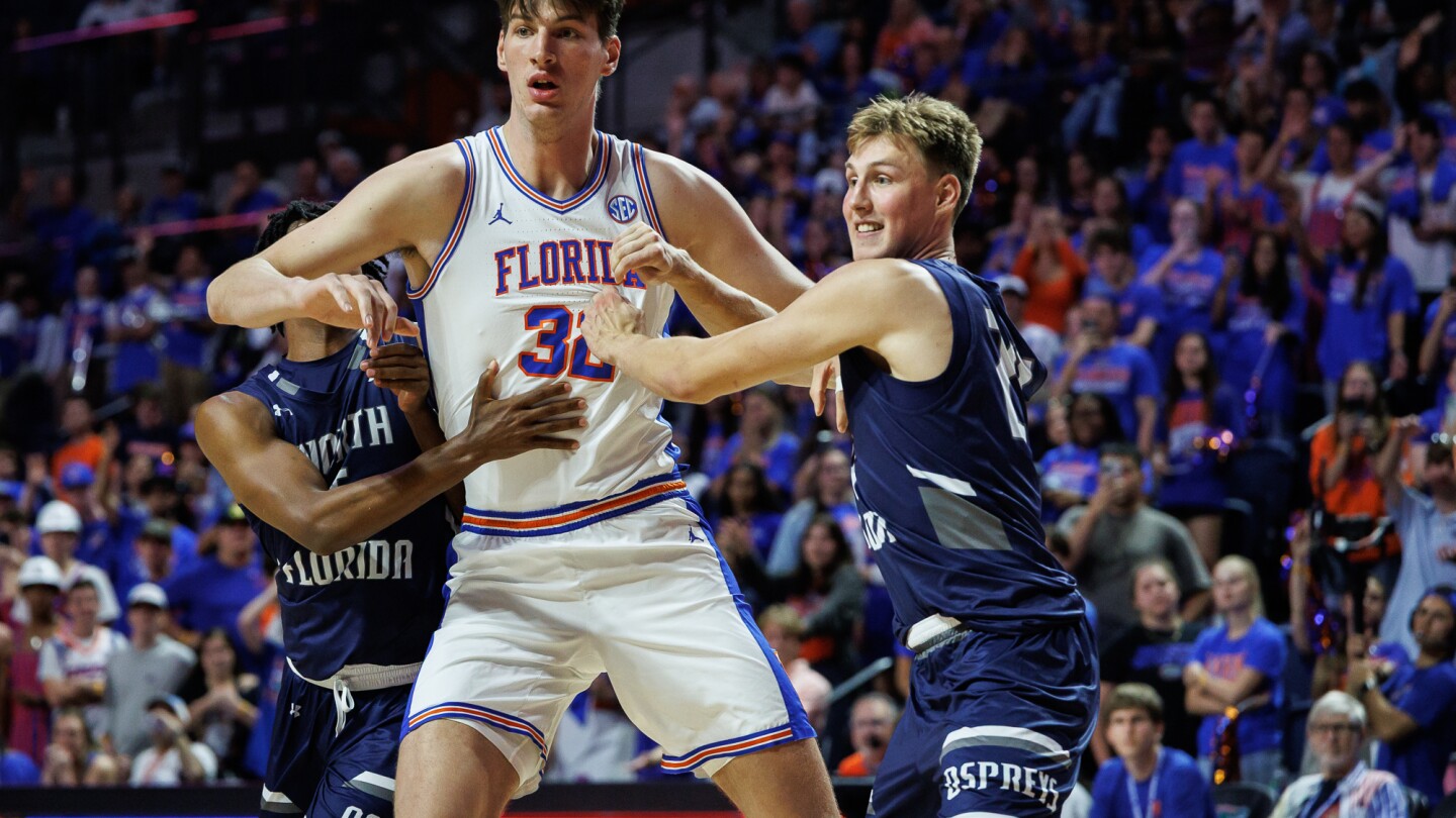 Featured image for Florida's Olivier Rioux Sets NCAA Record as Tallest College Basketball Player Ever