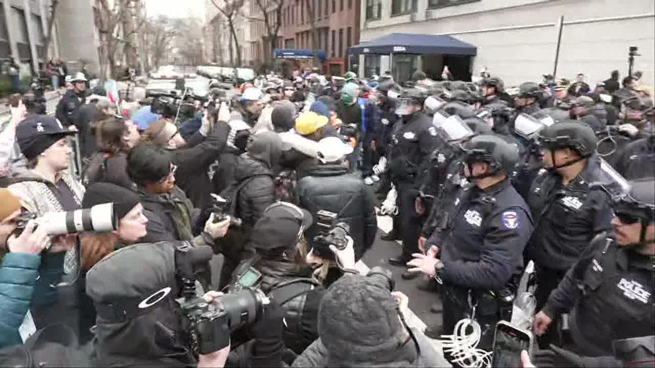 Bomb-squad probes two ignited devices at Gracie Mansion protests