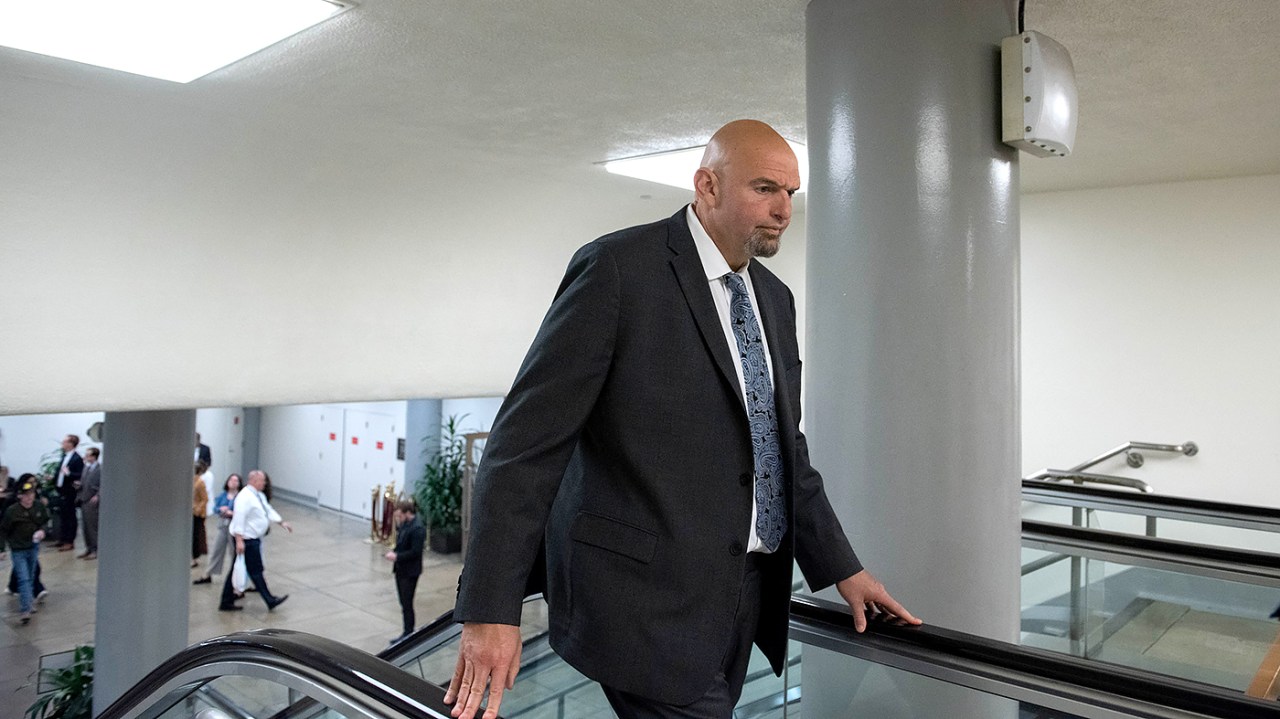 Bailed-out bank executives may face work requirements, says Fetterman.