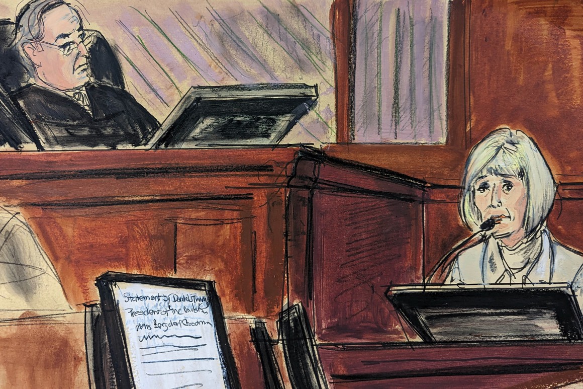 E. Jean Carroll stands firm in testimony against Trump: "He raped me whether I screamed or not"