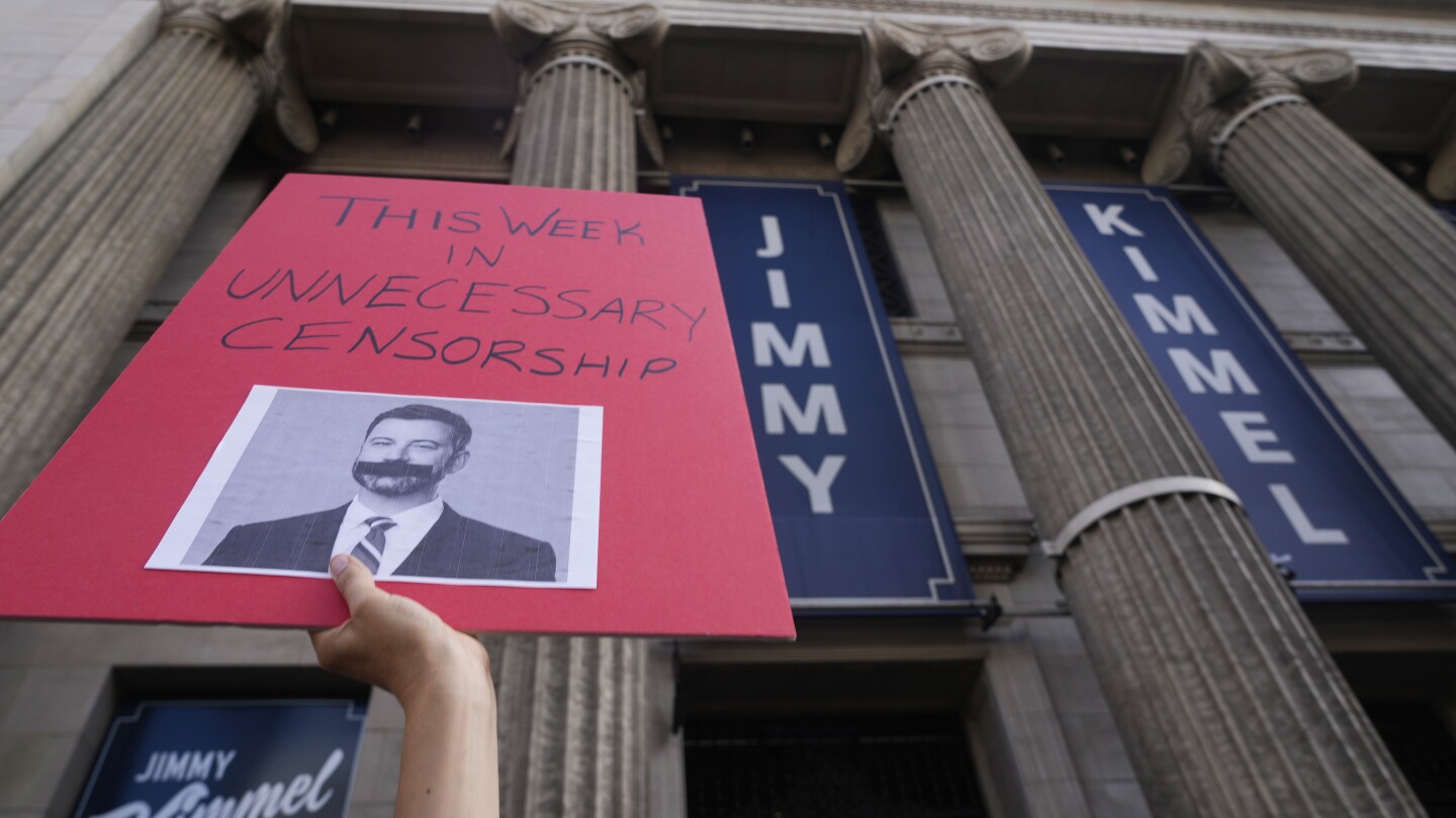 Featured image for Late-night hosts and ABC rally around Jimmy Kimmel amid suspension