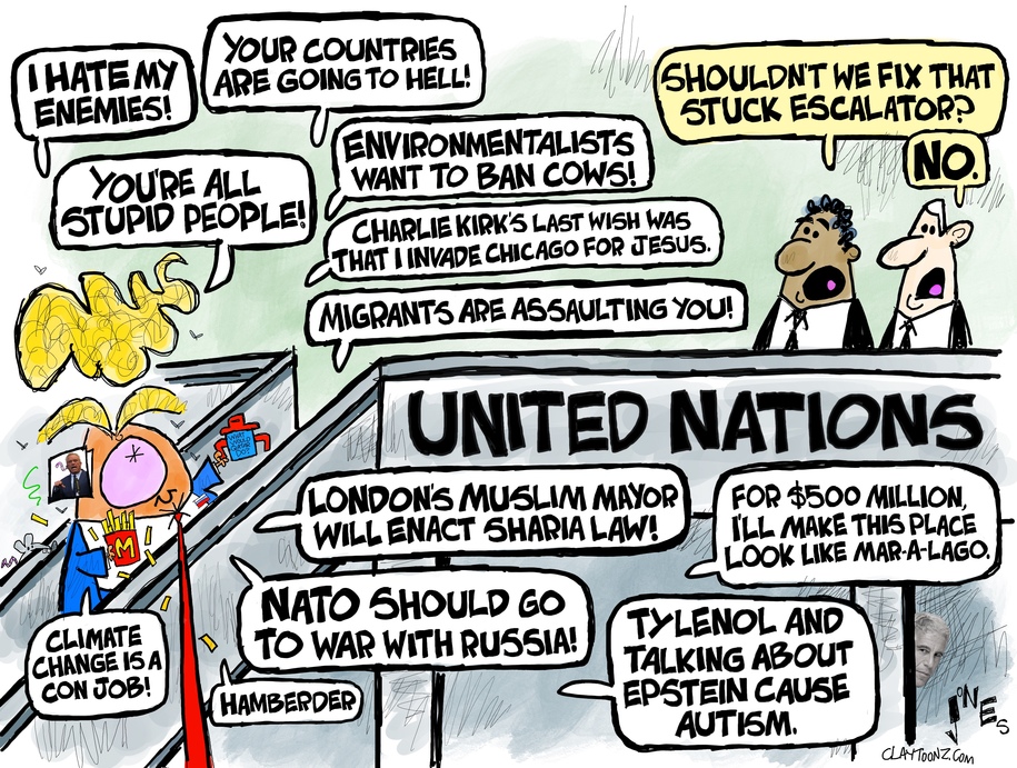 Featured image for Cartoon Depicts Escalator Hatred