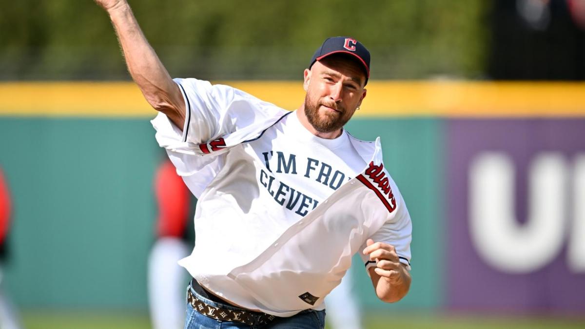 Travis Kelce's First Pitch Fails to Impress at Guardians' Home Opener