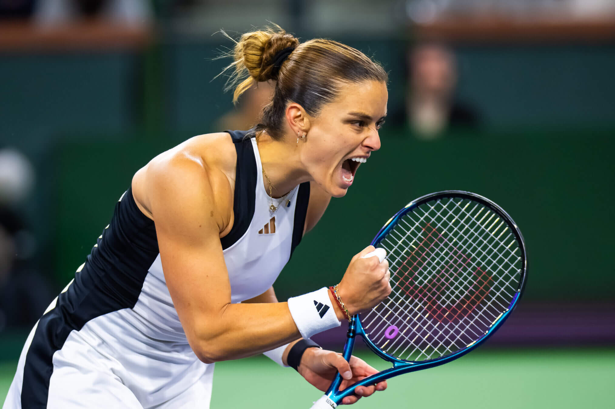 Featured image for "Sakkari Triumphs Over Gauff in Indian Wells Semifinals"