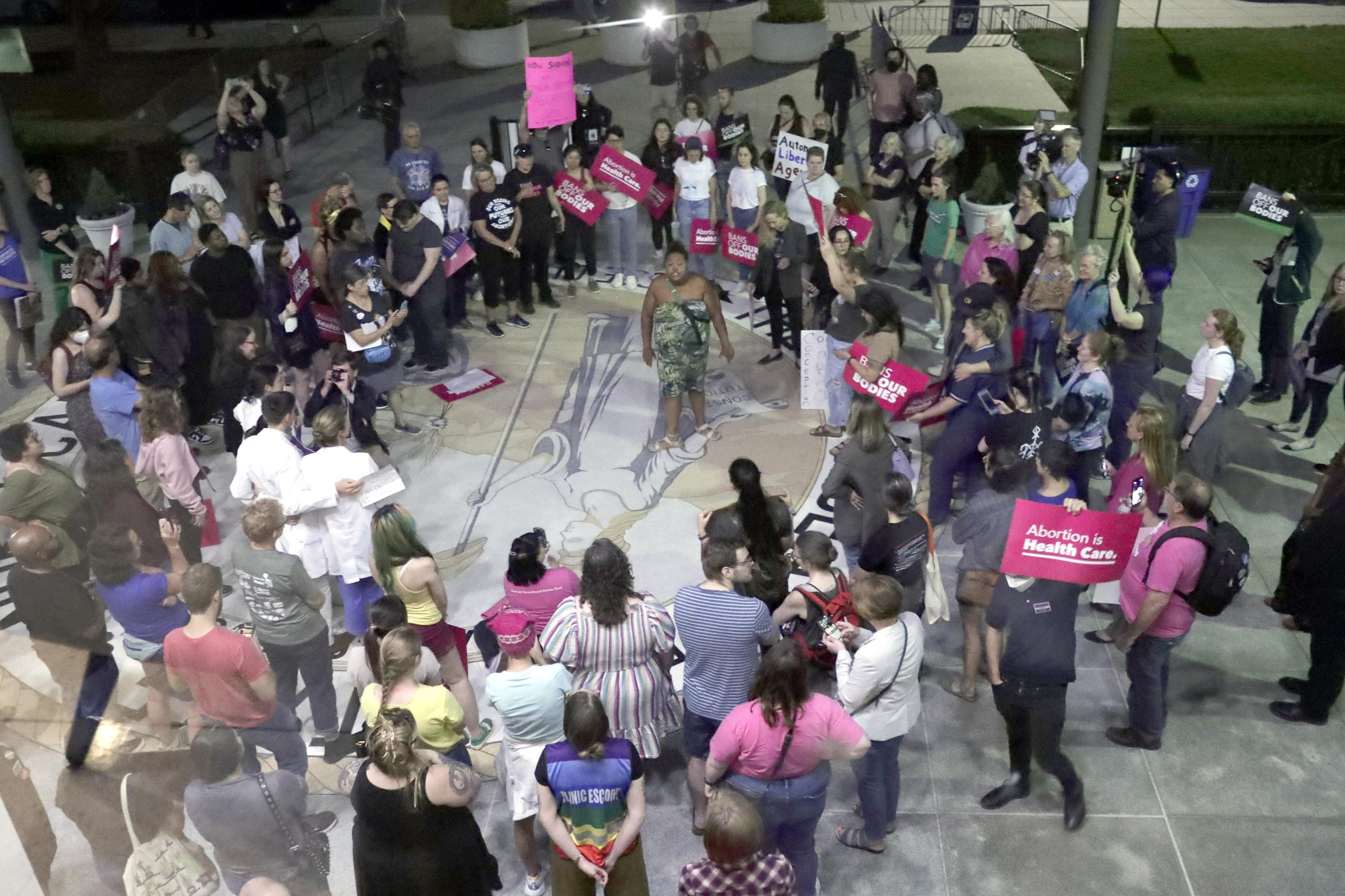 North Carolina Republicans override governor's veto to ban abortion after 12 weeks.