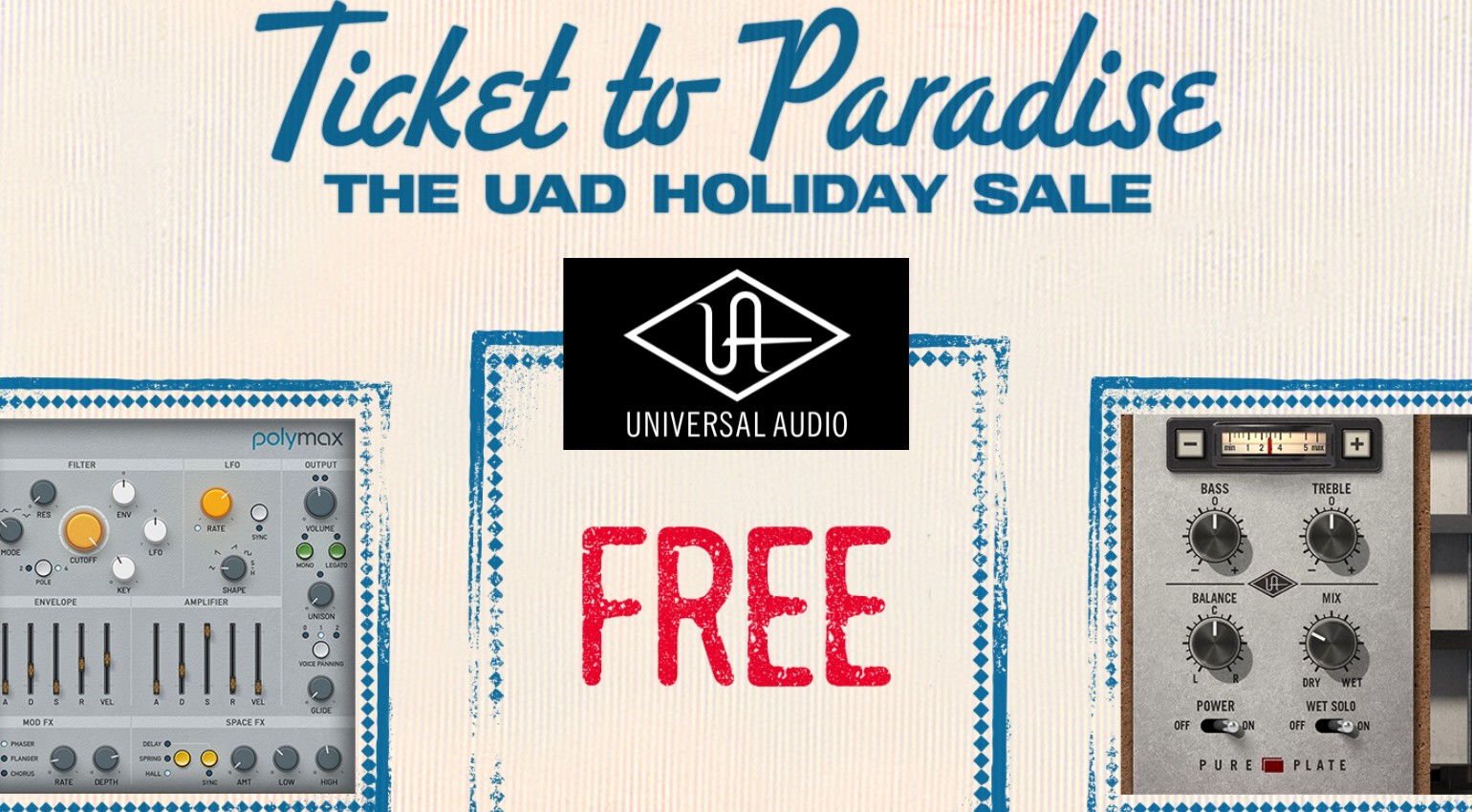 Featured image for Universal Audio Offers Free Legendary Plugins for the Holidays
