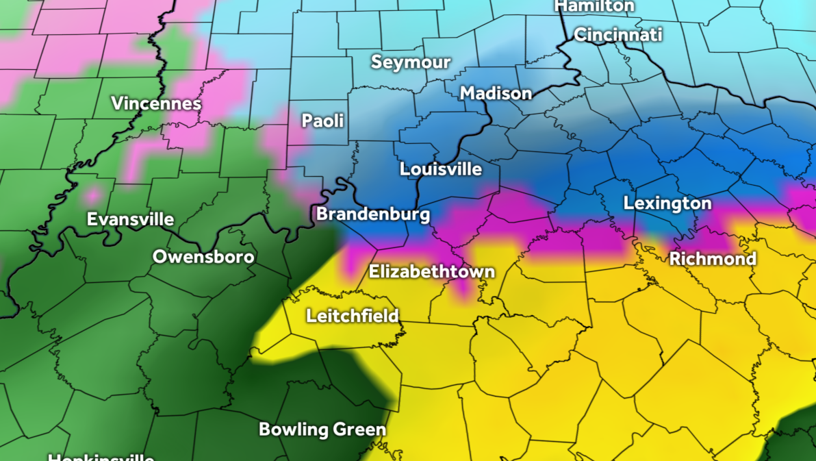 Featured image for "Louisville Braces for Weekend Weather Mix: Snow and Rain Showers Expected"