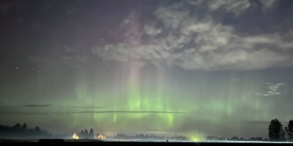"Rare Opportunity: Northern Lights May Illuminate Wider Areas of the US on Saturday Night"
