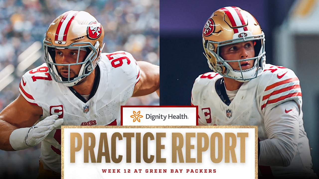 Featured image for 49ers' Purdy and Bosa sidelined for Week 12 clash with Packers
