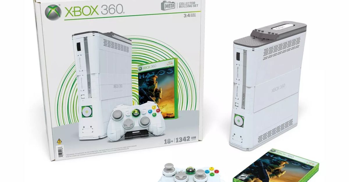 Featured image for "Build Your Own Xbox 360 Replica with This Mega Bloks Set"