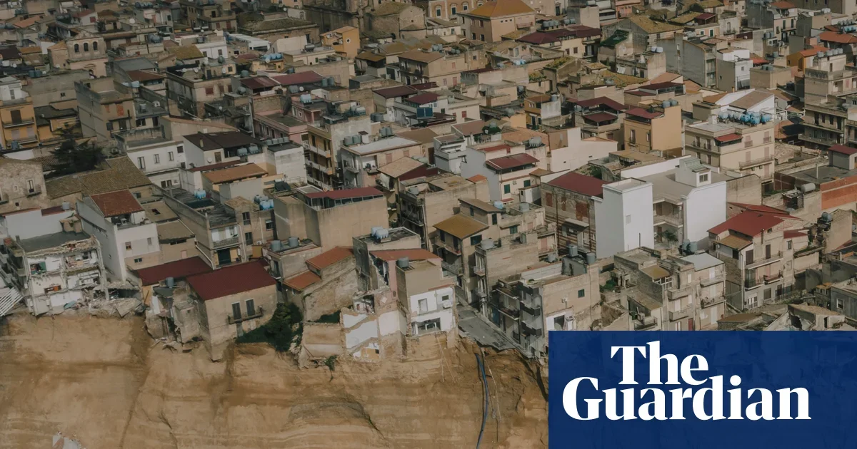 Niscemi evacuated as 4km landslide carves a chasm after Cyclone Harry