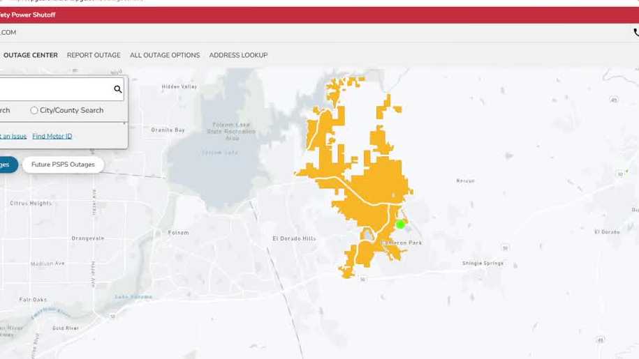 Power Outages Plague Cameron Park and El Dorado Hills