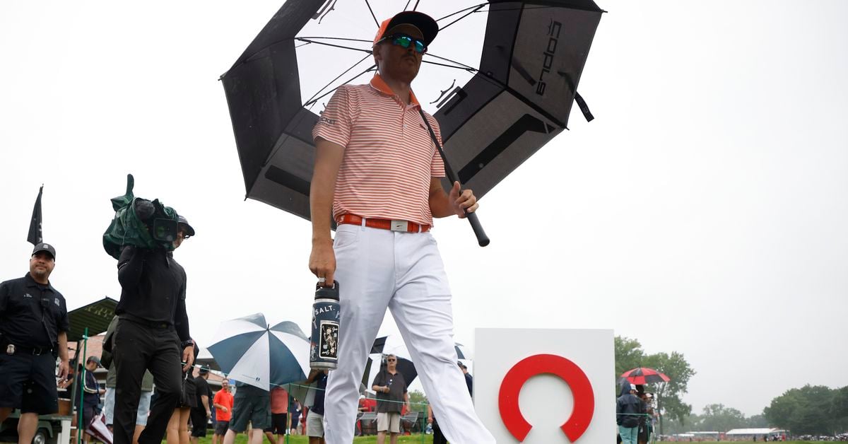 Featured image for "Controversy Erupts as Rickie Fowler's Lead in Rocket Mortgage Classic Final Round Goes Unseen on TV"