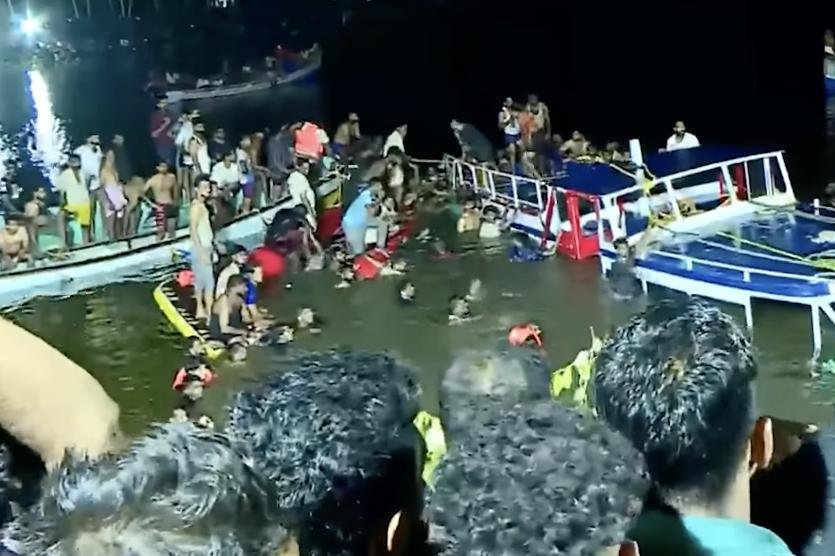 Deadly boat capsizing in southern India leaves 22 dead and police official killed.