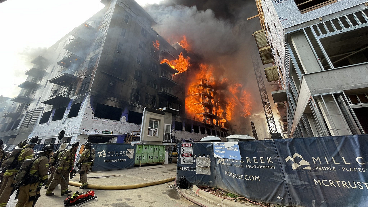 SouthPark area of Charlotte, NC engulfed in massive fire.