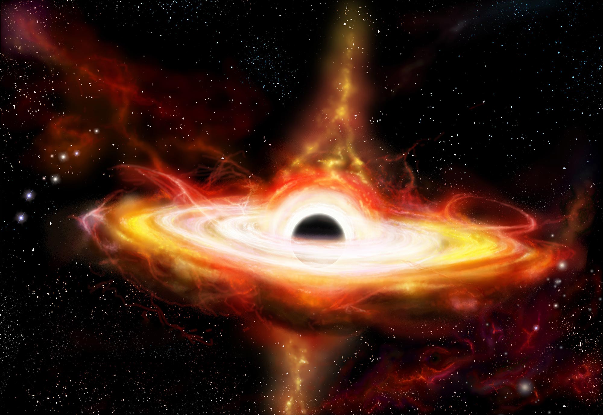 Featured image for Astronomers unveil record-breaking ultramassive black holes.