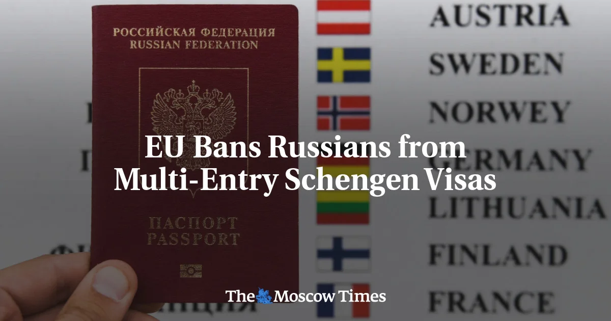 EU Tightens Visa Restrictions for Russians Amid Ukraine Conflict