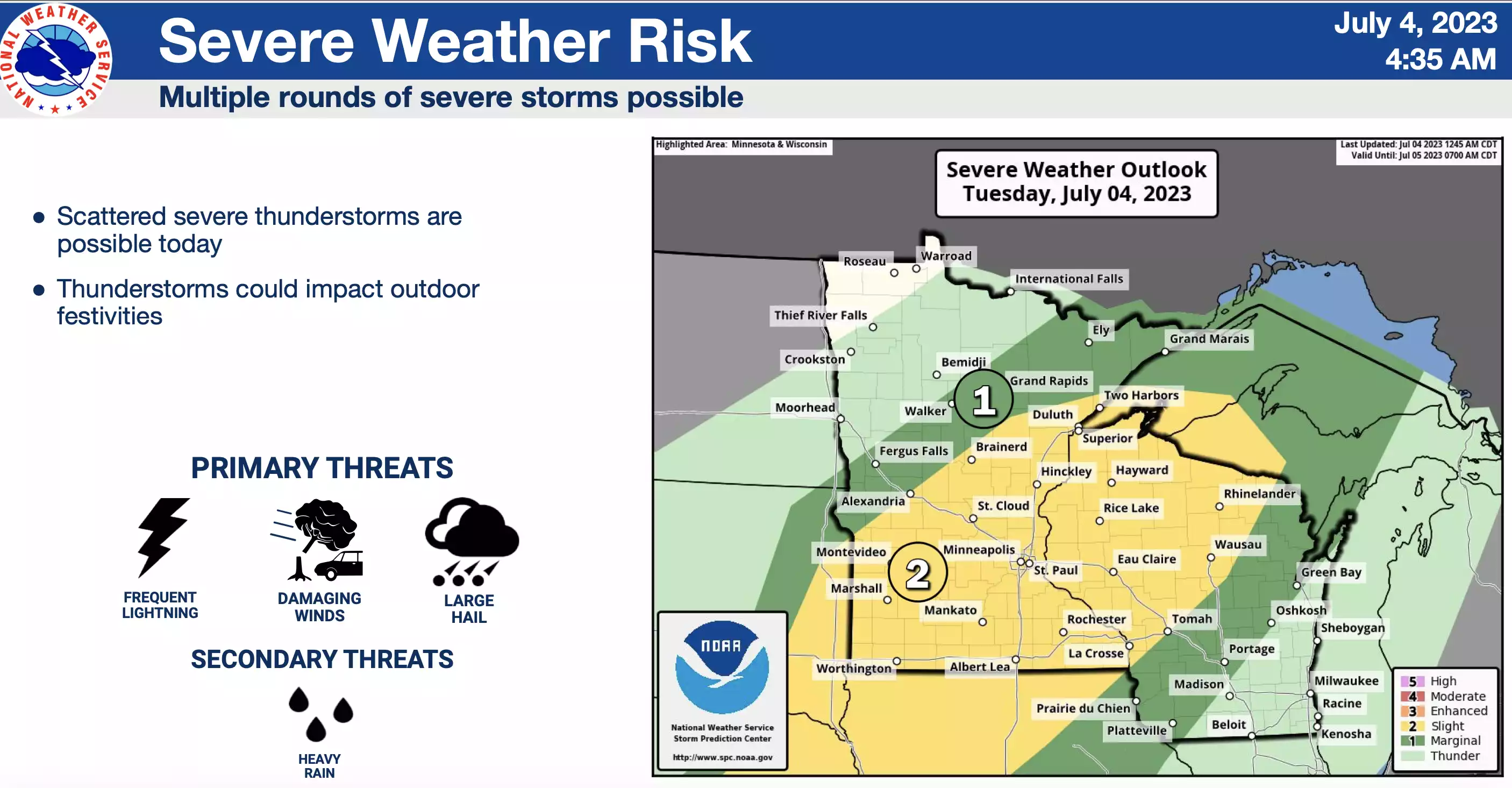 Stormy Fourth of July: Severe Weather Threatens Independence Day Celebrations