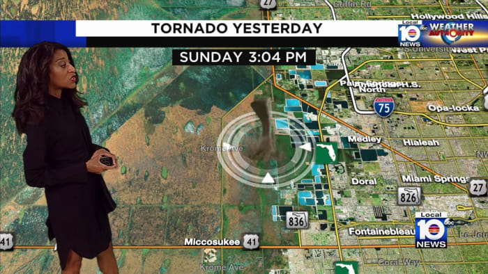 "South Florida Hit by 4 Tornadoes and Record Rain, Braces for Tranquil Weather Ahead"