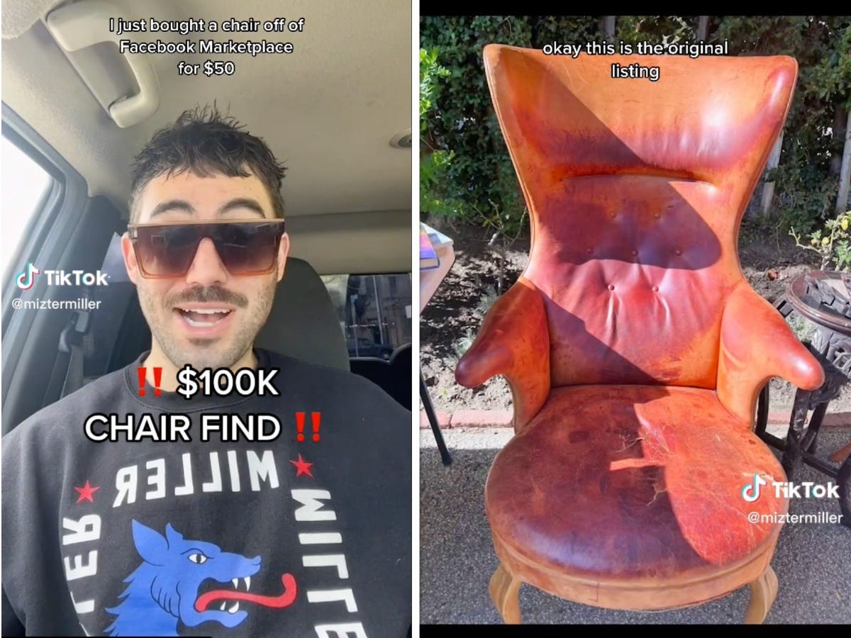 Facebook Marketplace Chair Purchased for $50 Valued at $50,000 by Sotheby's