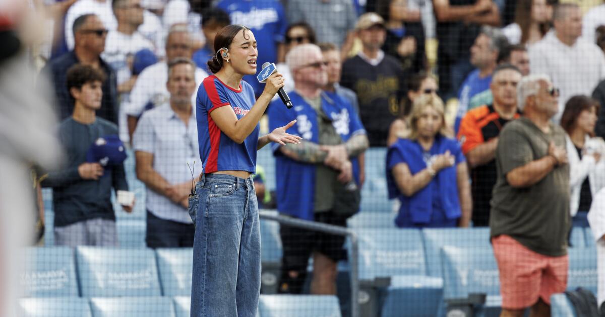 Featured image for Nezza defends Spanish national anthem performance at Dodgers game