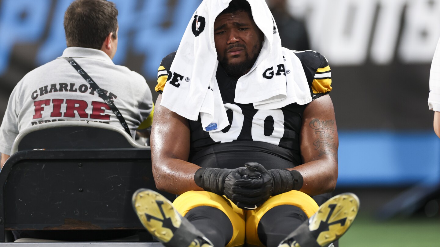 Featured image for Steelers' Derrick Harmon sidelined 4-6 weeks with MCL sprain