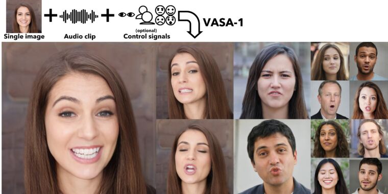 "Microsoft's VASA-1: Creating Believable Talking Faces from Photos and Audio"