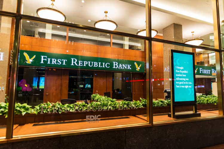 Featured image for First Republic Bank (NYSE:FRC) Surges on Monday, Leading Regional Banks Higher.