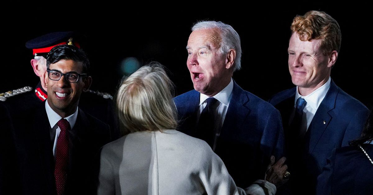 Biden promotes economic opportunity and peace in Northern Ireland.