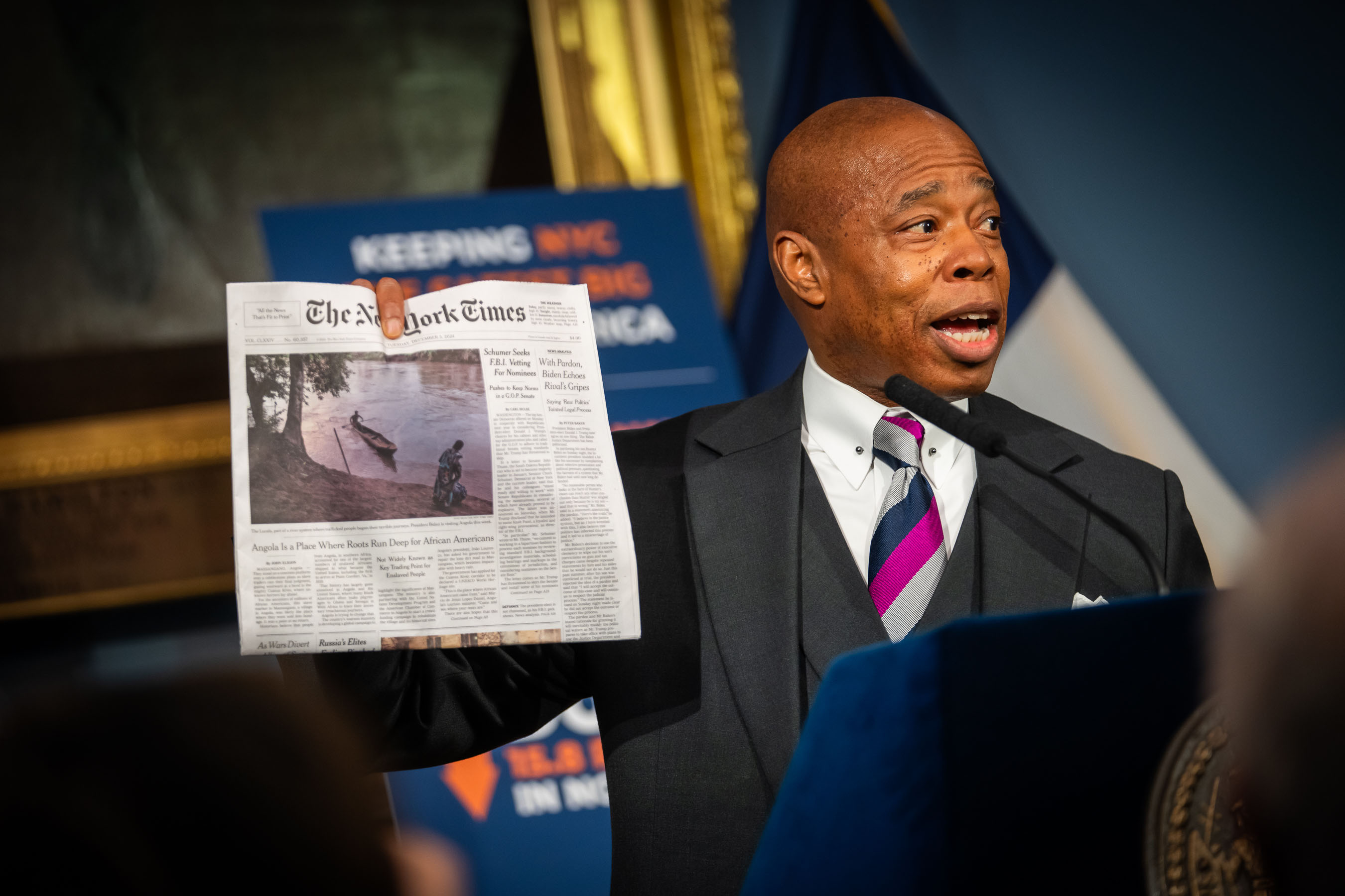 Eric Adams Leverages Biden Pardon to Defend Against Indictment Claims