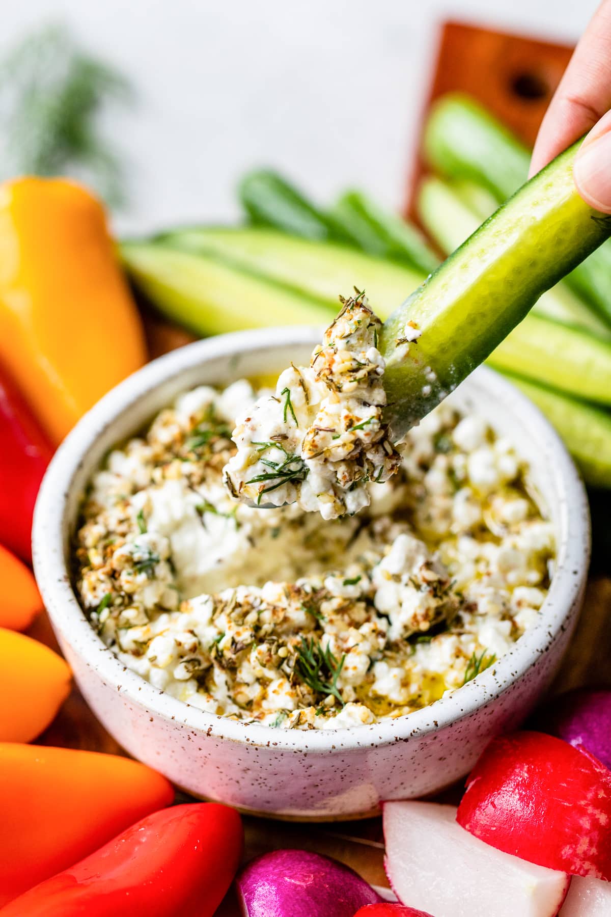 Featured image for "Zesty Za'atar Dip Packed with Protein and Veggies"