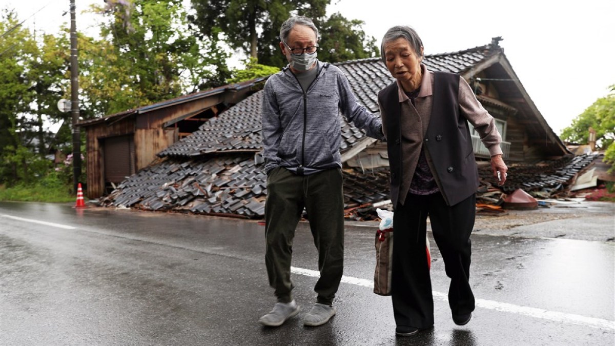 Deadly earthquake in Japan triggers over 50 aftershocks.