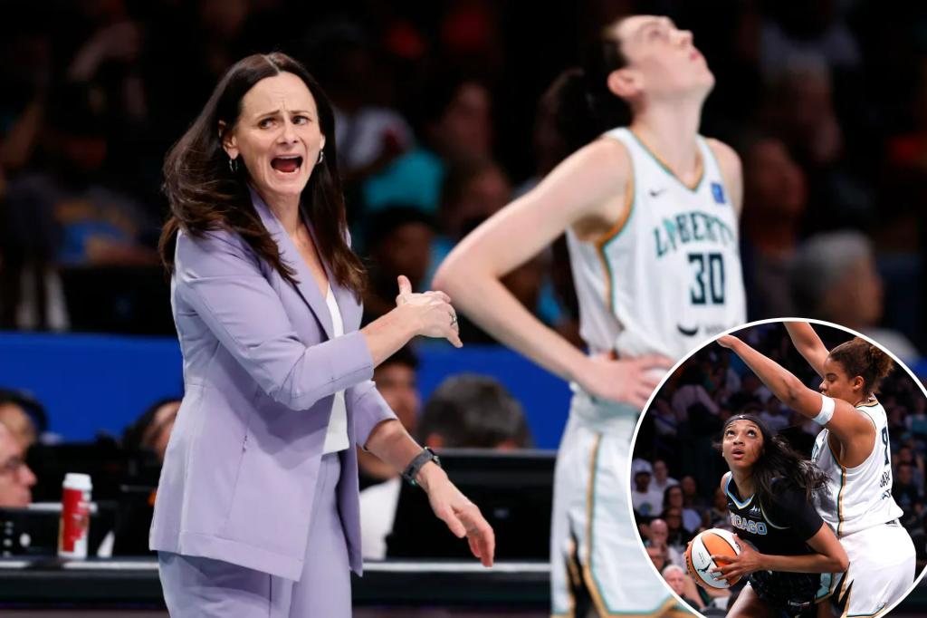 Featured image for Angel Reese Shines in Sky's Upset Over Liberty in Weatherspoon's Homecoming